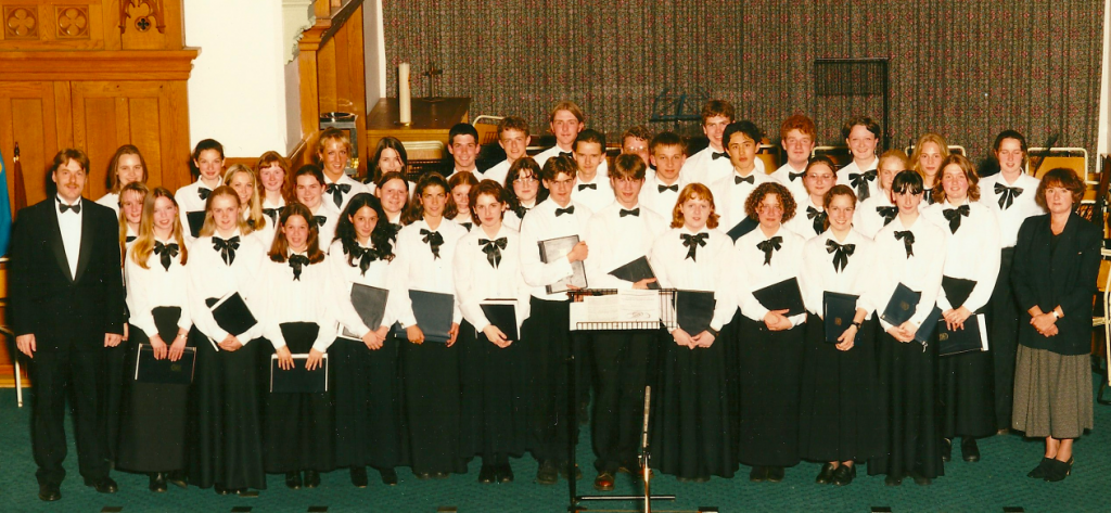 Durham Couty Youth Choir, circa '95. Taken from the .